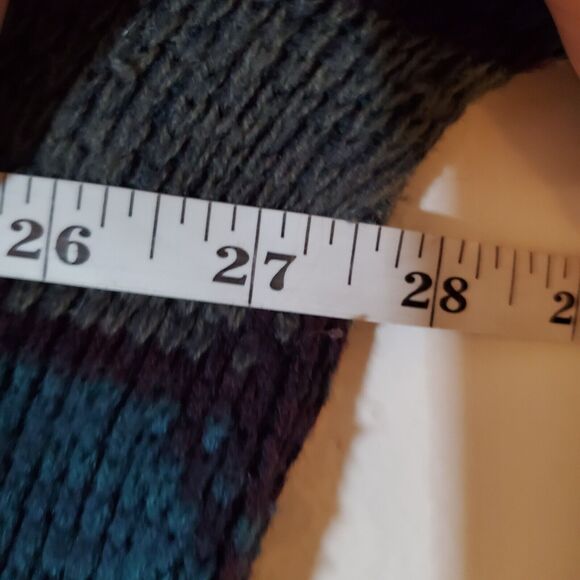 Vintage The Mens Store at Sears Cardigan Sweater L Grandpa Southwestern Blues - Picture 6 of 7